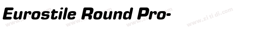 Eurostile Round Pro字体转换